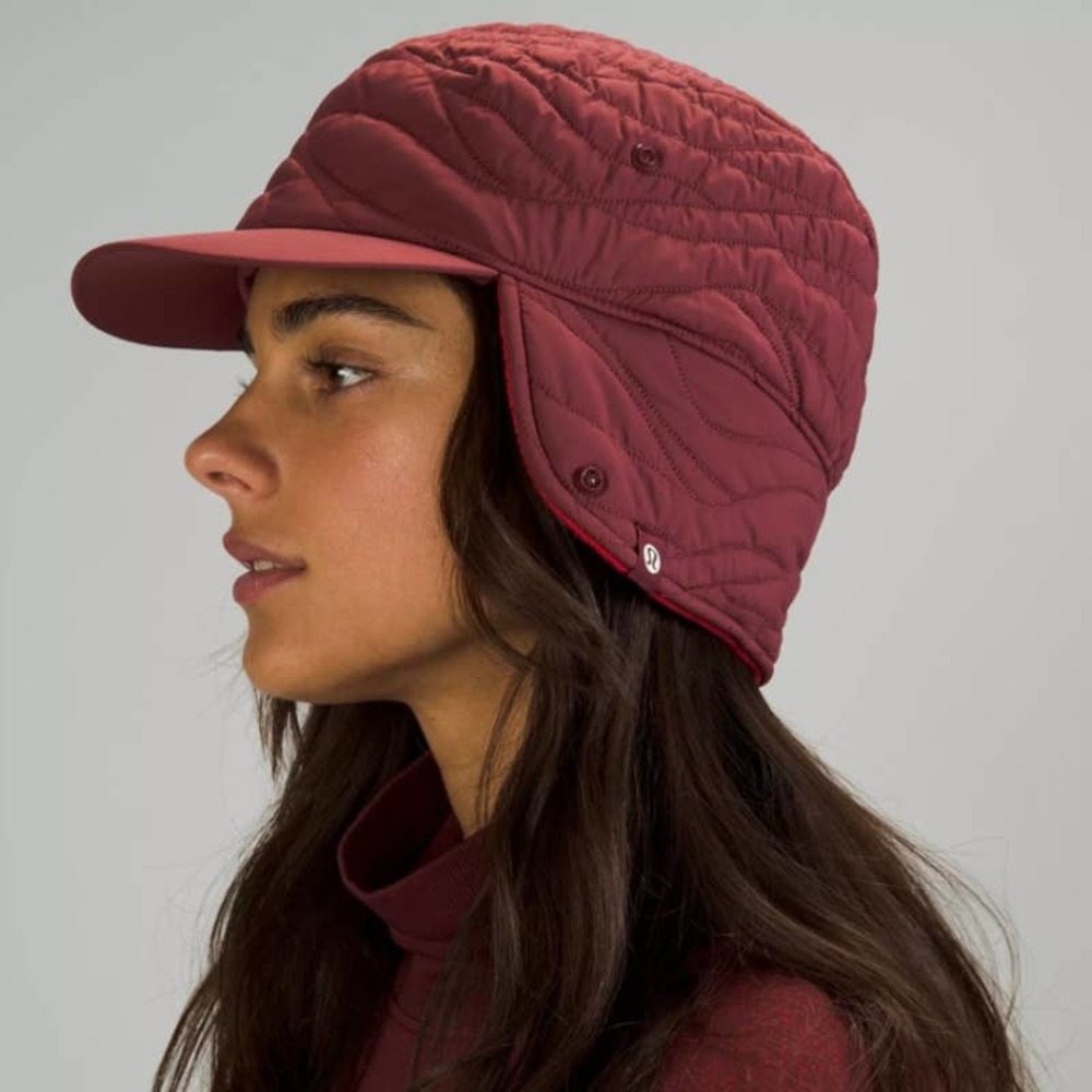 Lululemon Limited Edition Quilted Trapper Hat Red Canada NWT - Picture 1 of 11